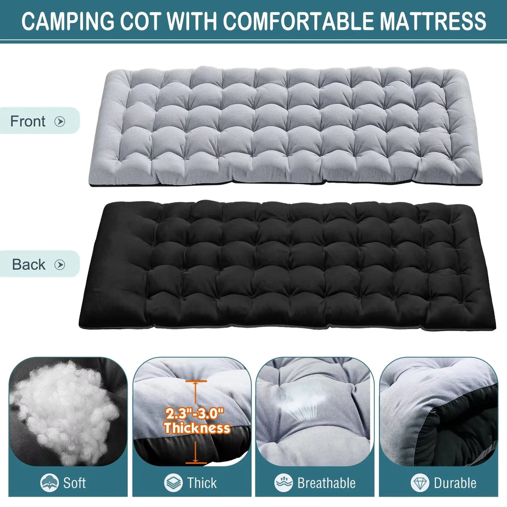 Portable Folding Lounge Chair Adjustable 4-Position with Pillow D739