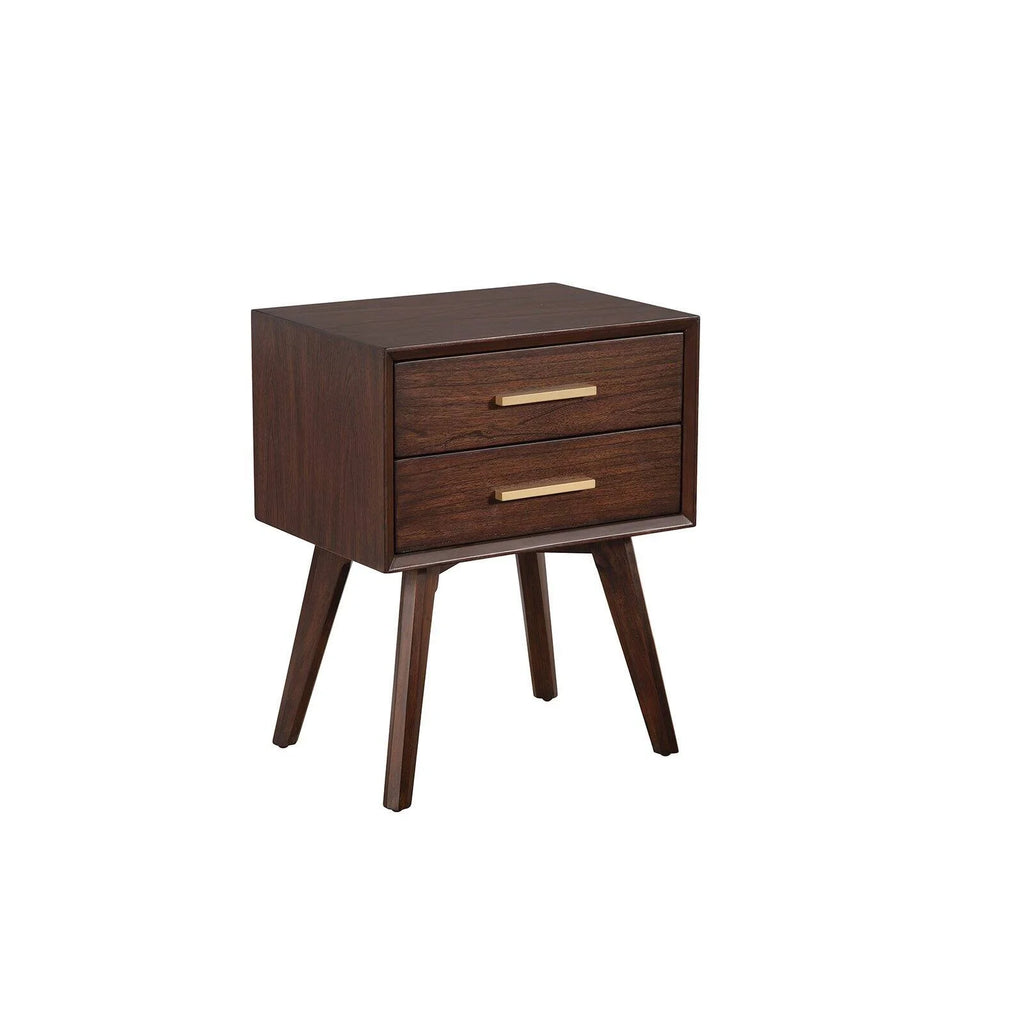 2 Drawer Wood Nightstand I7425