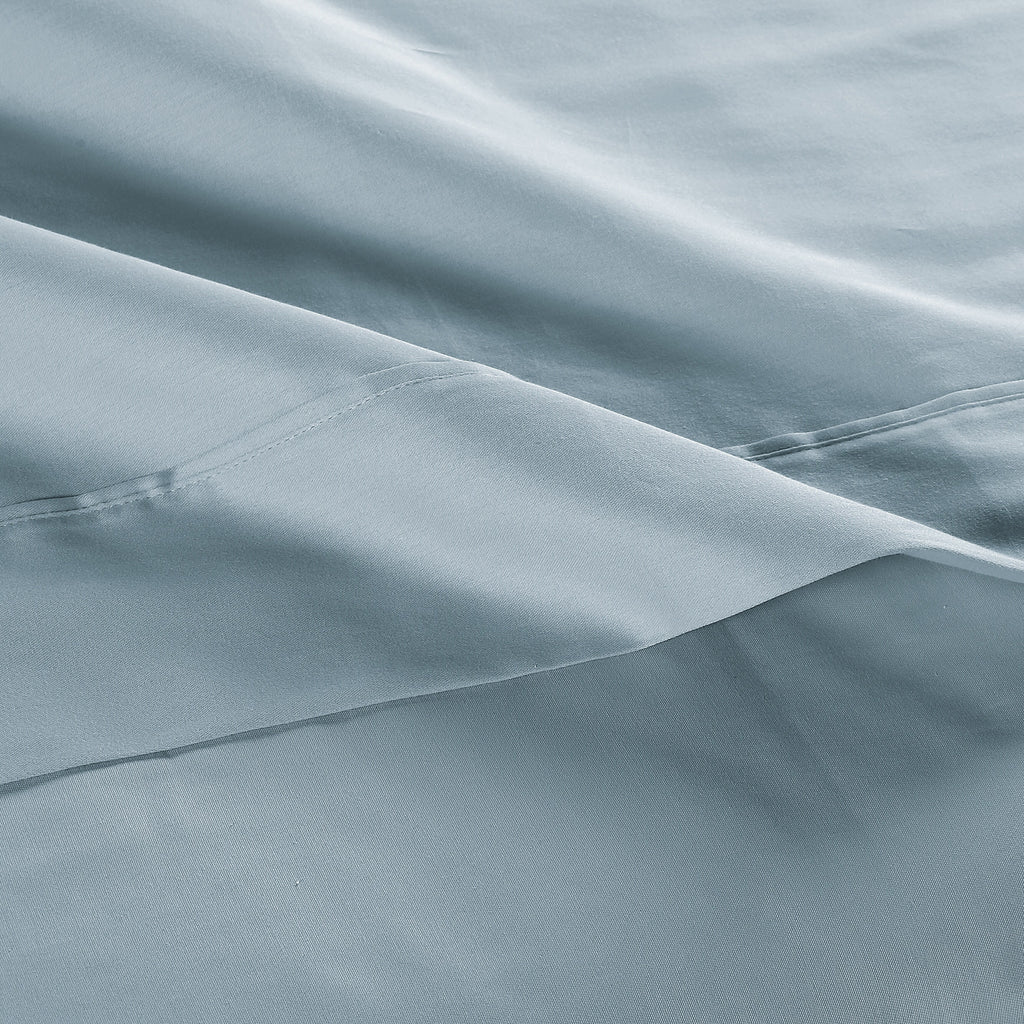 Cotton Sheet Set Queen Blue/Gray H67478