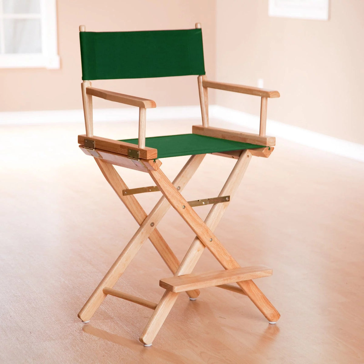 24 Inch Director's Chair Black Frame-Green Canvas L598