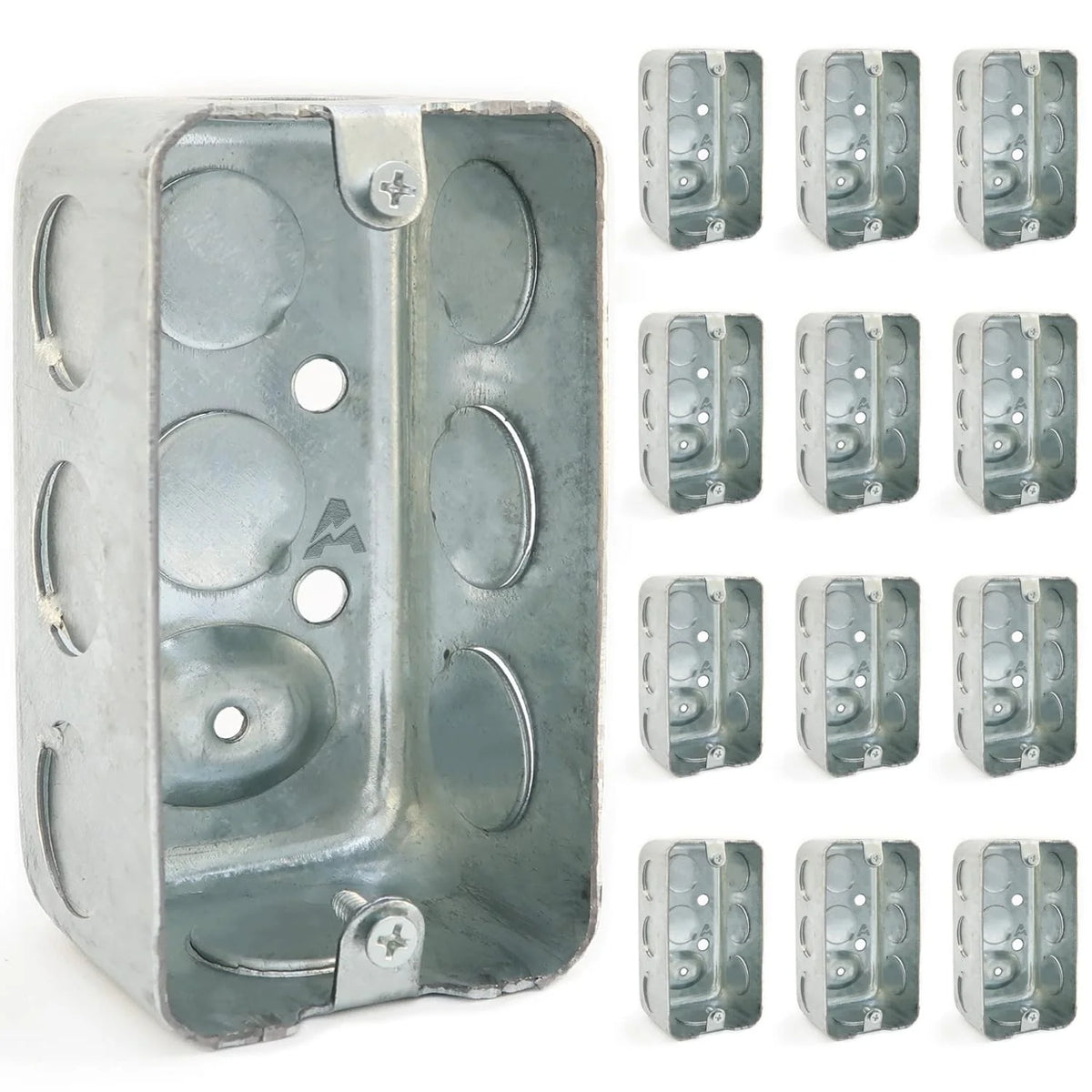 4X2 Inch Single Gang Galvanized Steel Electrical Box J53576