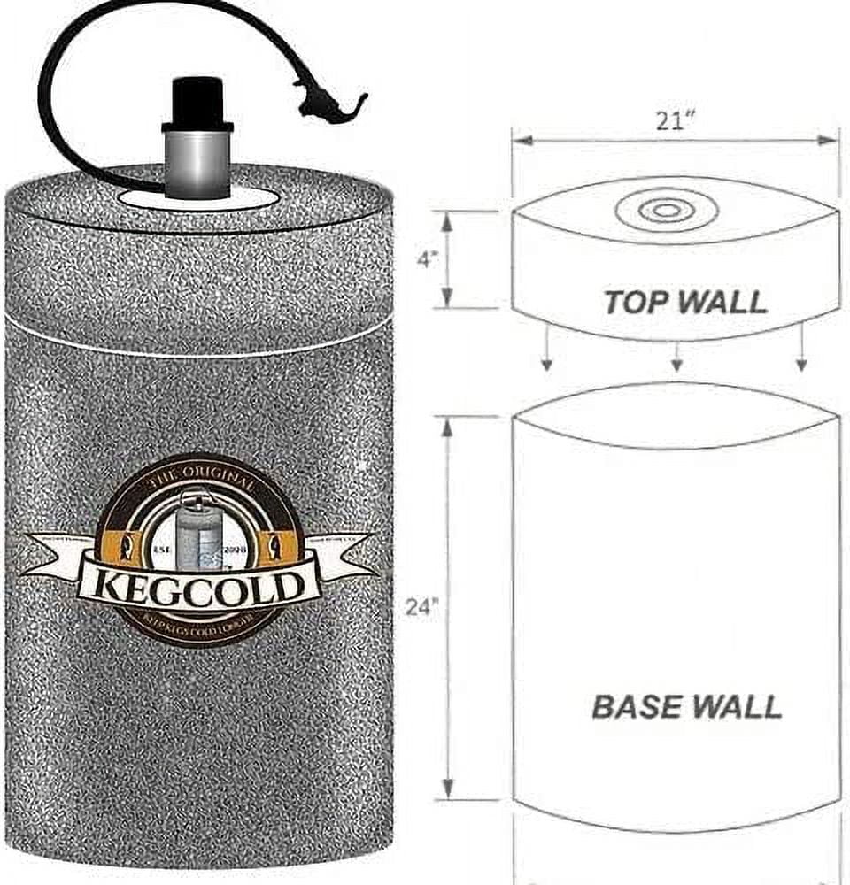 Portable Foldable Insulated Keg Cooler L92366