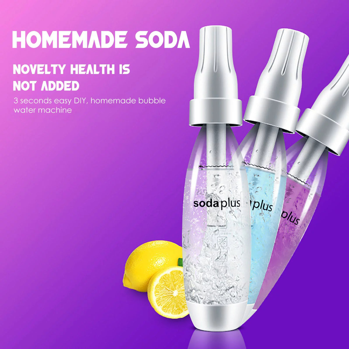 Portable S-oda Machine with Carbonation Bottle Q968