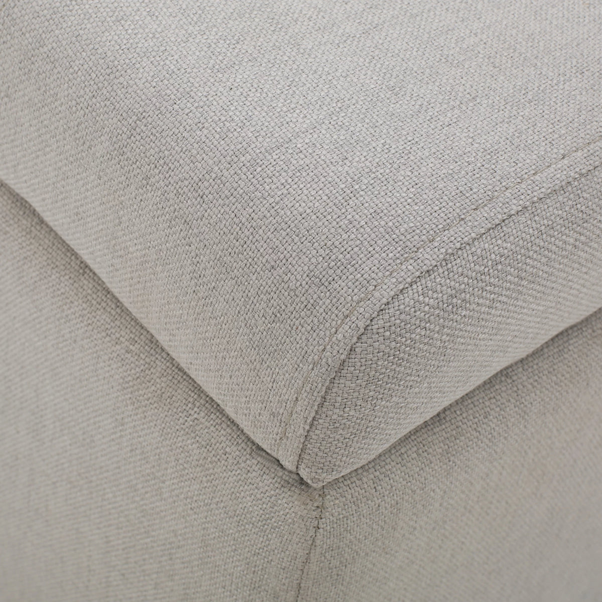 Light Grey Fabric Storage Ottoman W2188