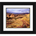 Black Ornate Wood Framed Art Print O393