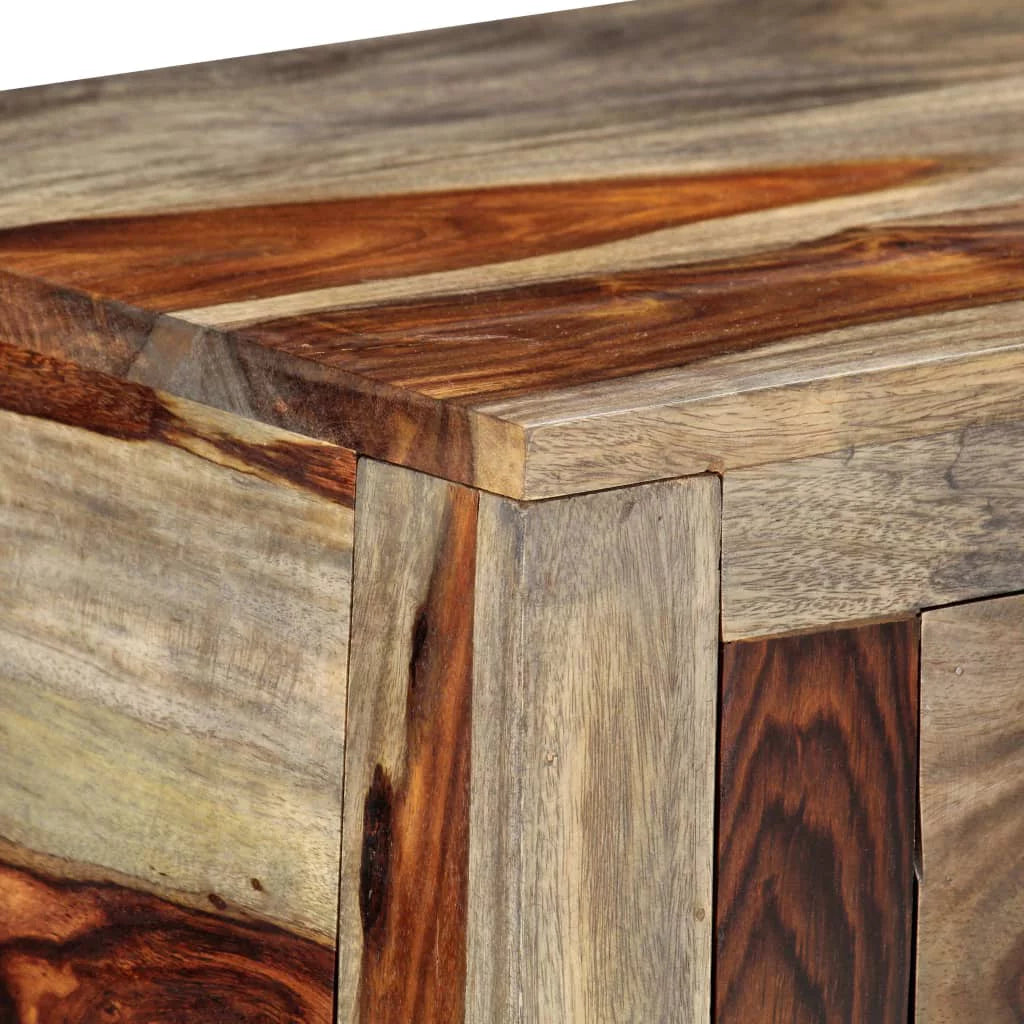 Solid Sheesham Wood Console Table with 3 Drawers A3711