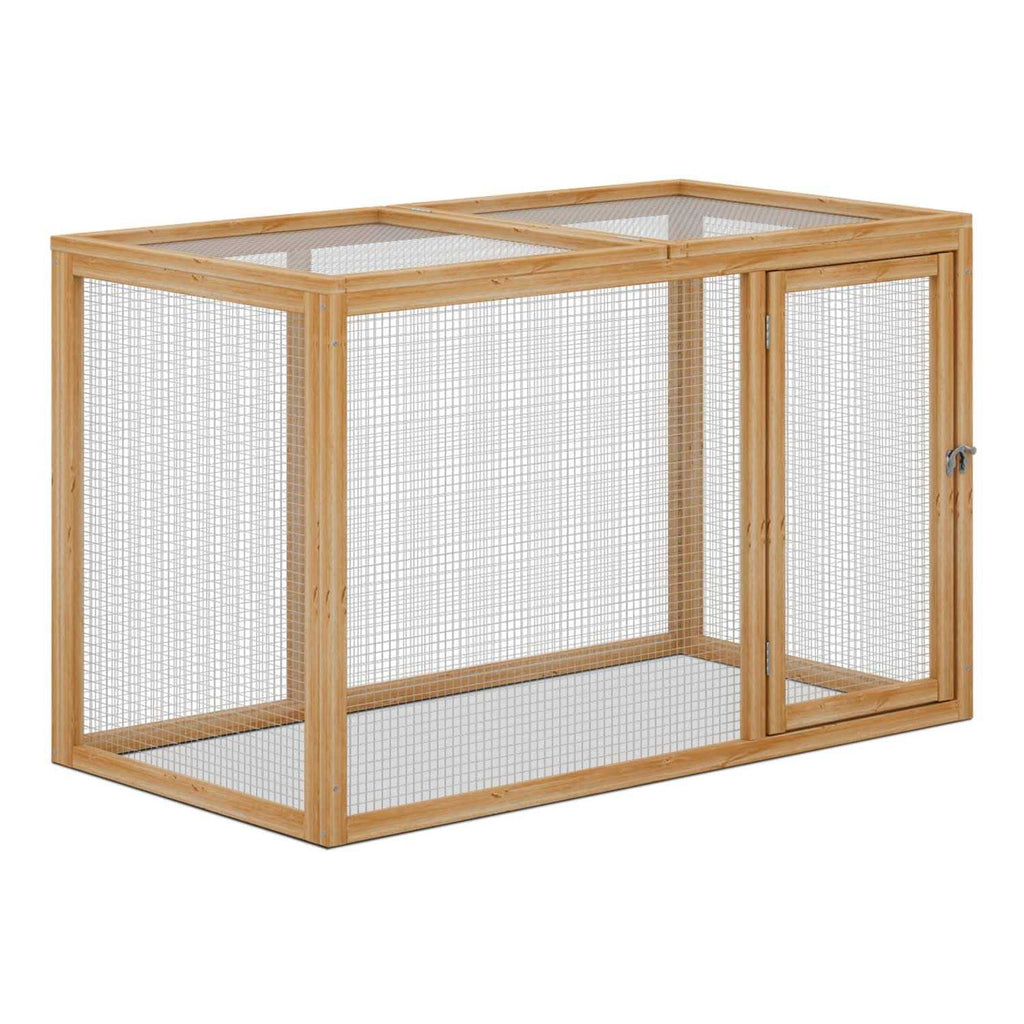 Chicken Cage Rabbit Hutch Bunny Pen with Openable Roof and Side Door R1069