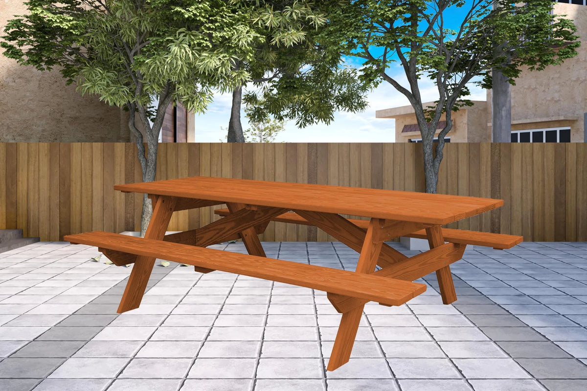 Solid Wood Outdoor Picnic Table W4150