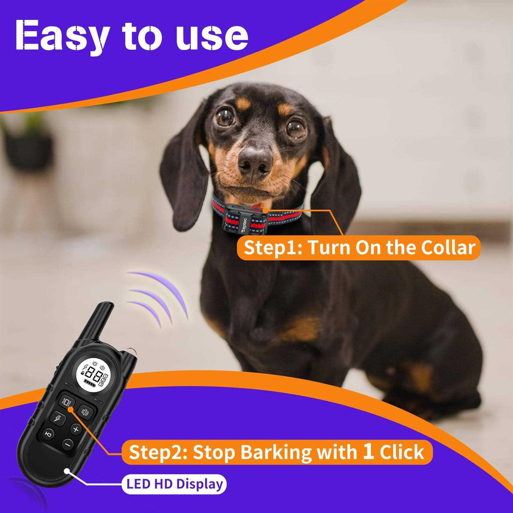 Smallest Lightest Anti Bark Training Collar for Small Dogs 5-15lbs V47745