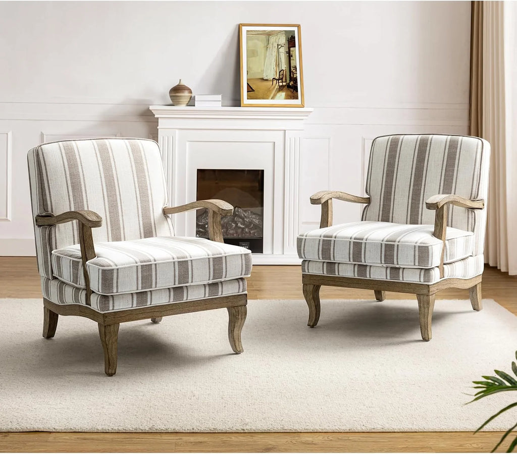 Upholstered Accent Chair Set Of 2 U23807