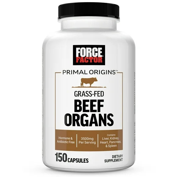 Pasture-Raised Grass Fed Beef Organ Supplement 150 Capsules L1393