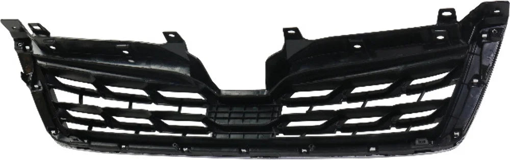 Textured Black Radiator Grille with Chrome Molding Q8229