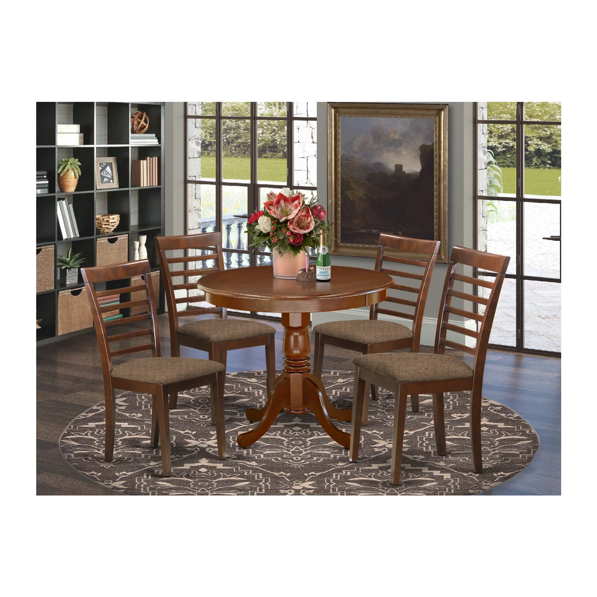 5 Piece Wood Dining Set C75984