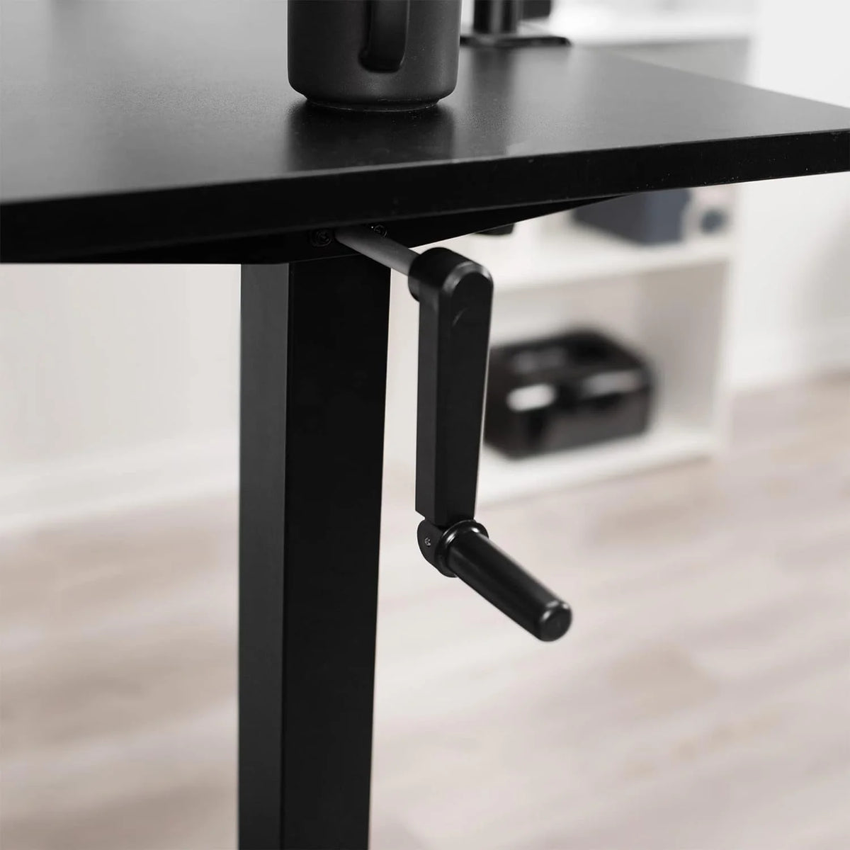 Dark Walnut 43 X 24 Inch Height Adjustable Standing Desk E22464