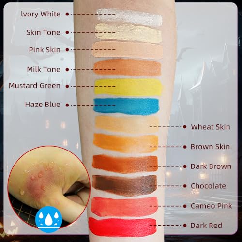 Halloween SFX Makeup Kit 12 Colors Face Body Painting H296