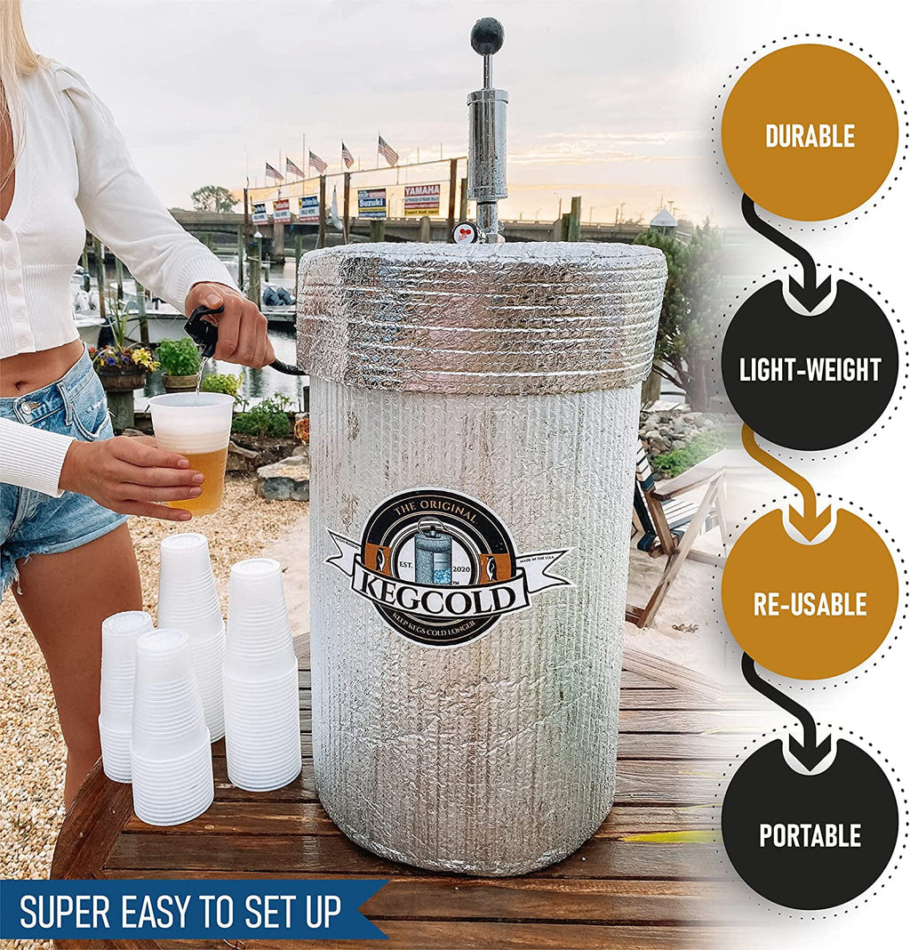 Portable Foldable Insulated Keg Cooler L92366