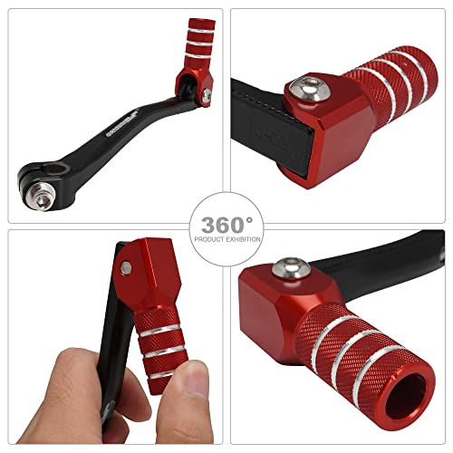 Folding Gear Shifter Shift Lever Pedal CNC Universal Red C142690