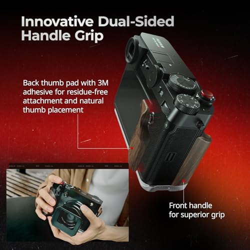 Wooden Handgrip with Dual-Sided Grip and Quick Release Plate X468
