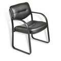 Black Leather Guest Chair C67428