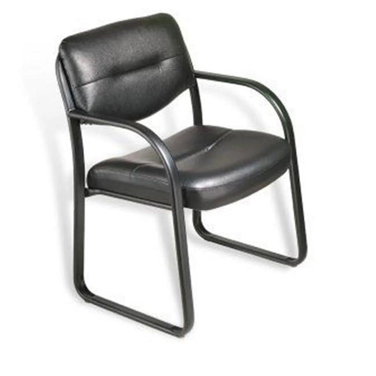 Black Leather Guest Chair C67428