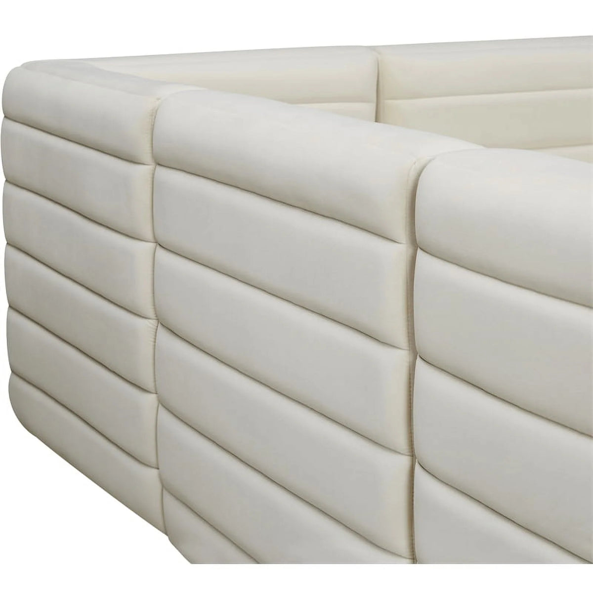 Cream Velvet Modular Sofa F963885