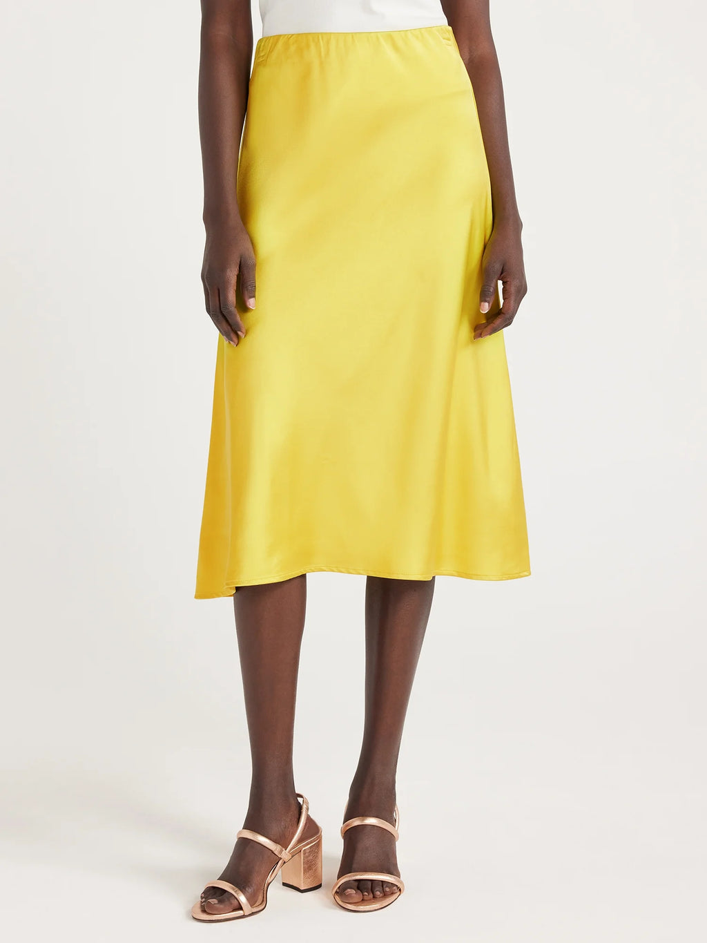 Bias Slip Midi Skirt W2820