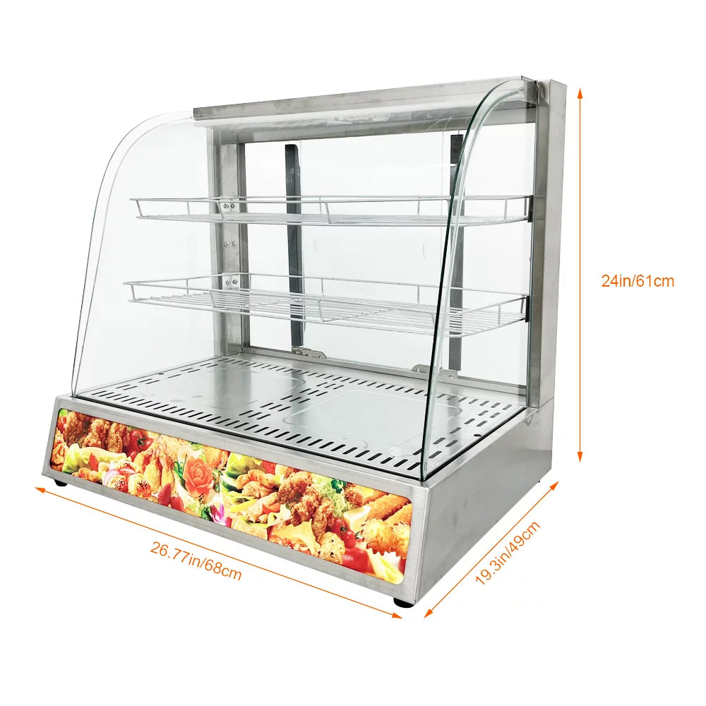 3 Tiers Electric Food Warmer Display Cabinet S46372
