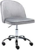 Velvet Office Desk Chair with Wheels N477