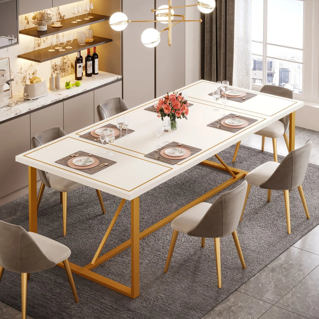 70.9 Inch Long Dining Table for 6-8 Person X396919