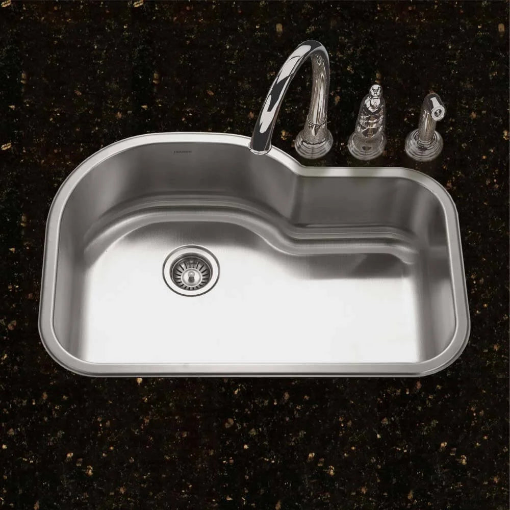 Stainless Steel Topmount Single Bowl Kitchen Sink W5205