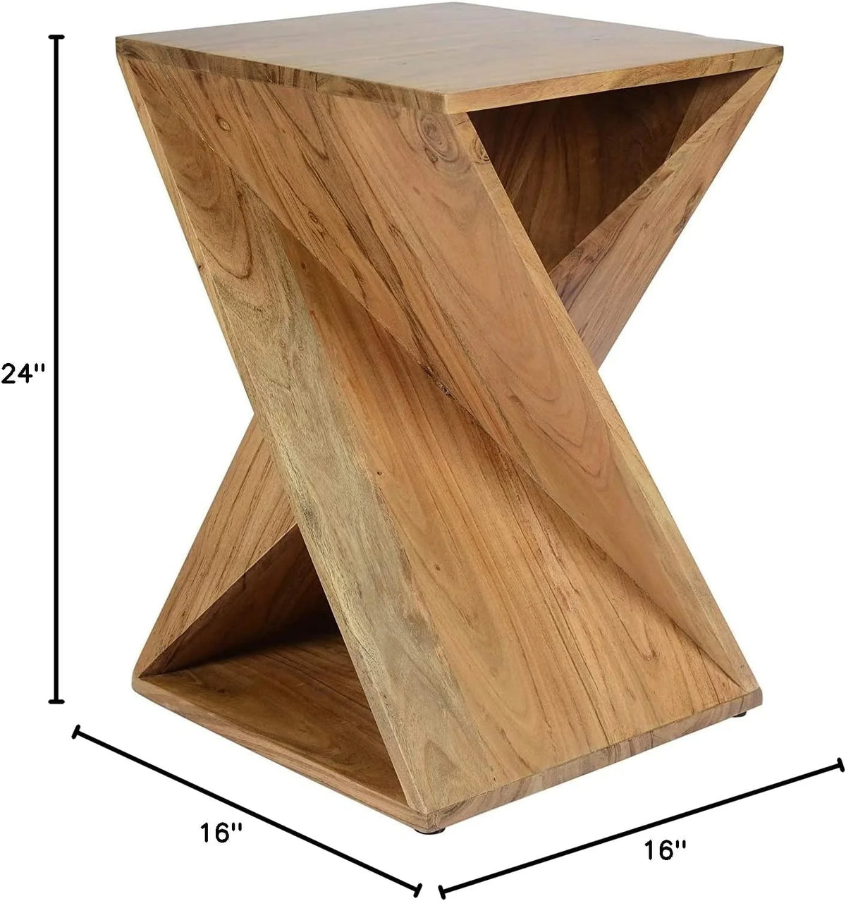 Solid Wood 24" Tall Modern Table B577