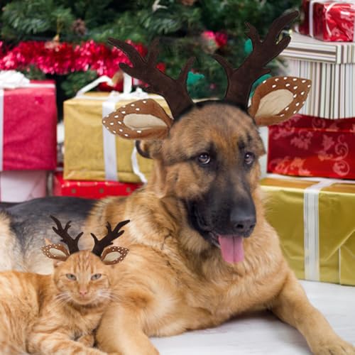 Adjustable Dog Antlers Headband Costume I22182