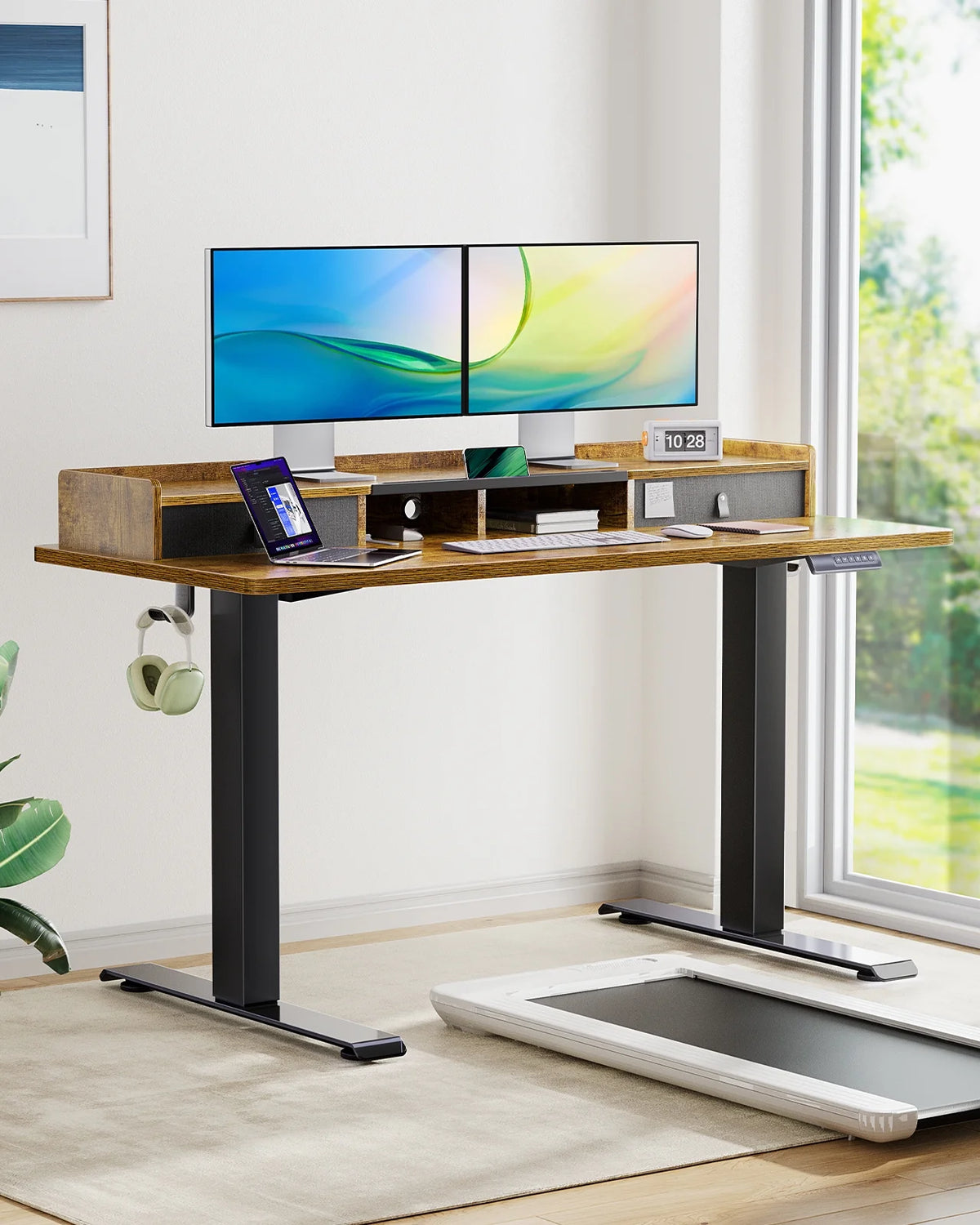 Adjustable Height Electric Standing Desk 55 x 24 Inches F995