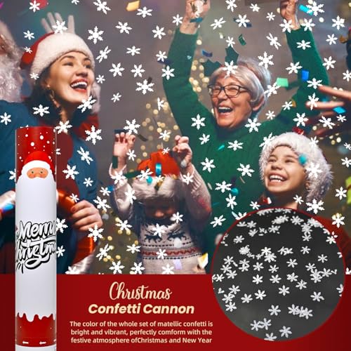 12 Pack 12 Inch Multicolor Confetti Poppers R176