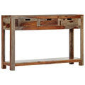 Solid Sheesham Wood Console Table with 3 Drawers A3711