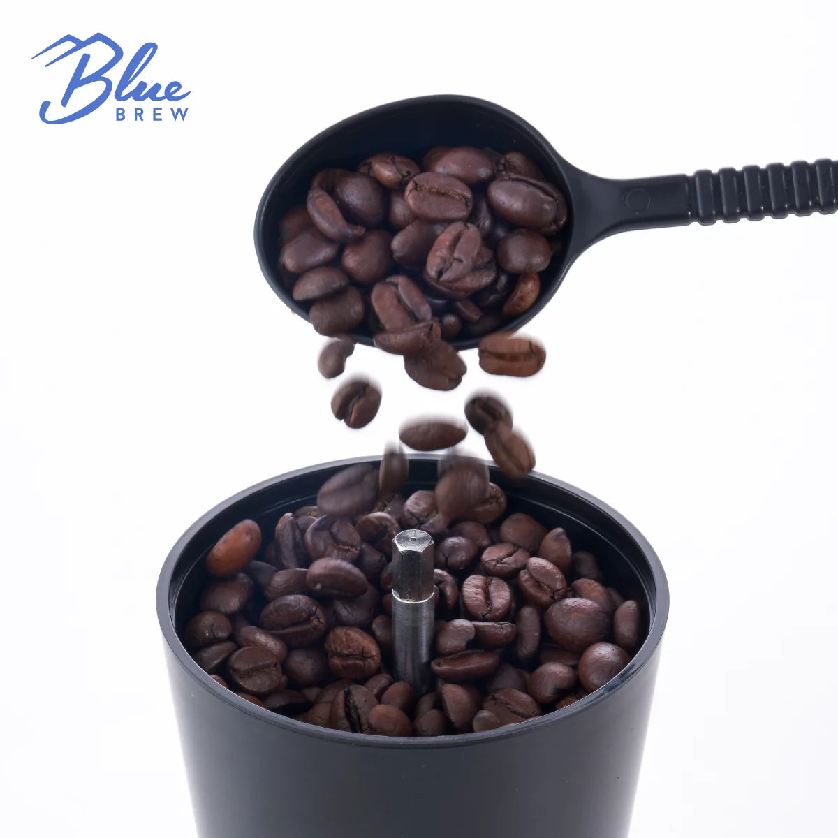 Manual Coffee Grinder with Conical Ceramic Burrs and 2 Airtight Glass Jars L8055