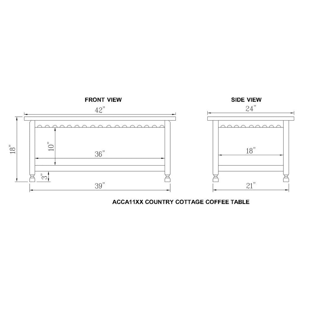 42"L Coffee Table M47377