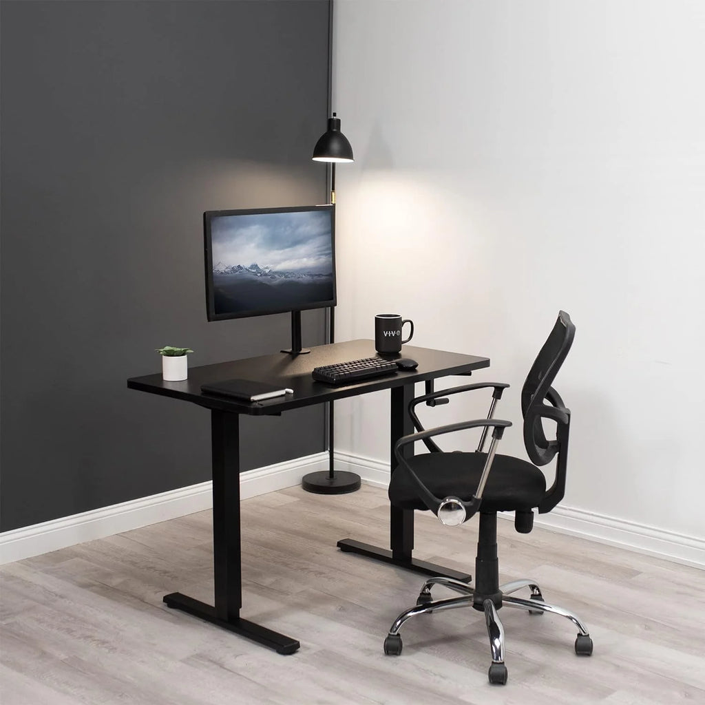 Dark Walnut 43 X 24 Inch Height Adjustable Standing Desk E22464