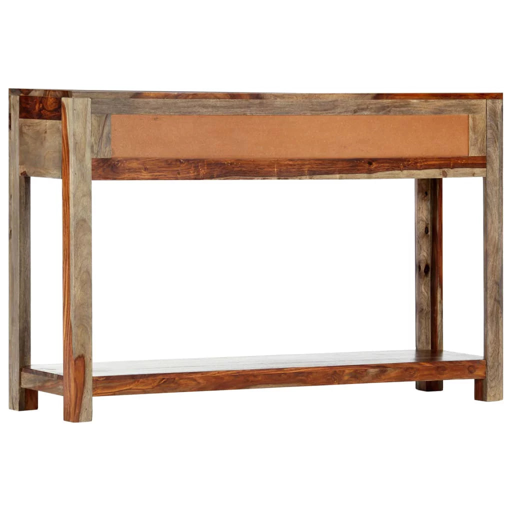 Solid Sheesham Wood Console Table with 3 Drawers A3711