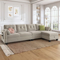 Reversible L-Shaped Sectional Sofa Couch U334