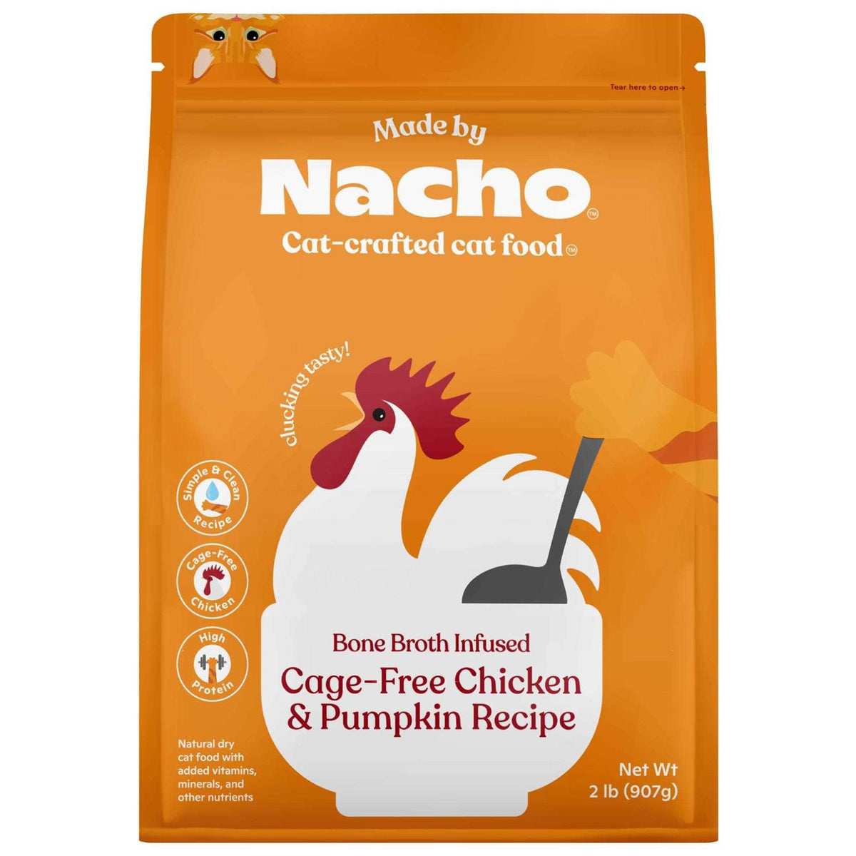 Cage-Free Chicken & Pumpkin Recipe Dry Cat Food Q2644