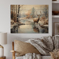 Animals Print on Natural Pine Wood N798