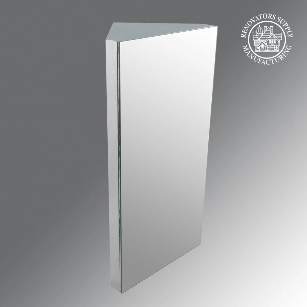 Stainless Steel Corner Medicine Cabinet with Mirror K4025