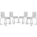 Acrylic Chair Set of 4 C1195