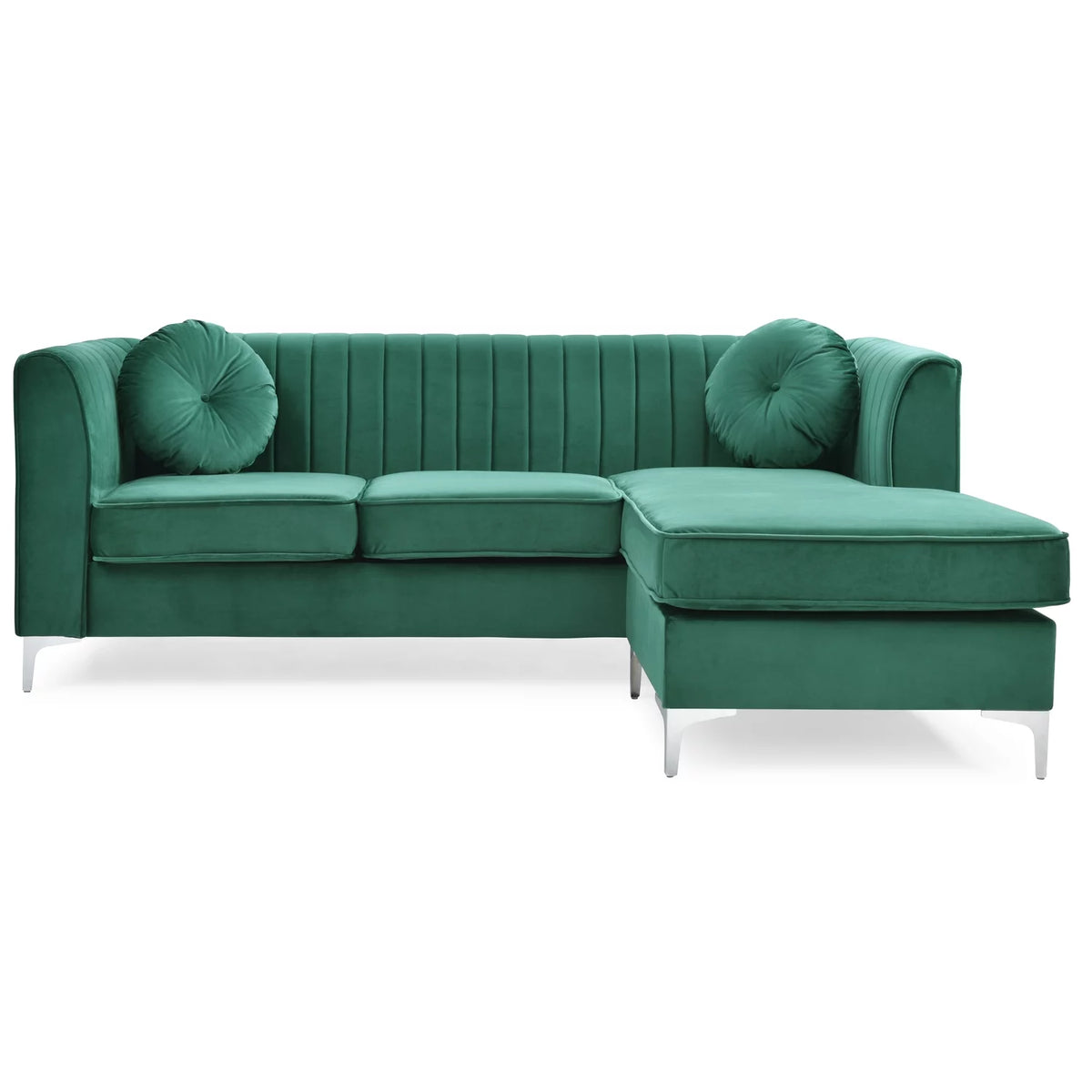 Green Sofa Chaise F455
