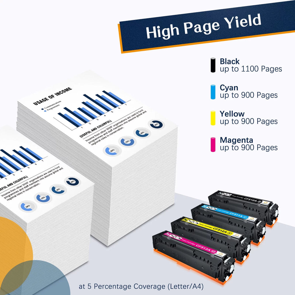 204A Toner Cartridge 1 Black 1 Cyan 1 Yellow 1 Magenta H53252