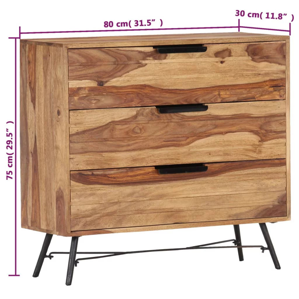 Solid Sheesham Wood Sideboard A139