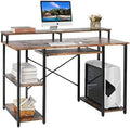 Computer Desk with Keyboard Tray, Hutch, Bookshelf, CPU Stand, Monitor Stand K316