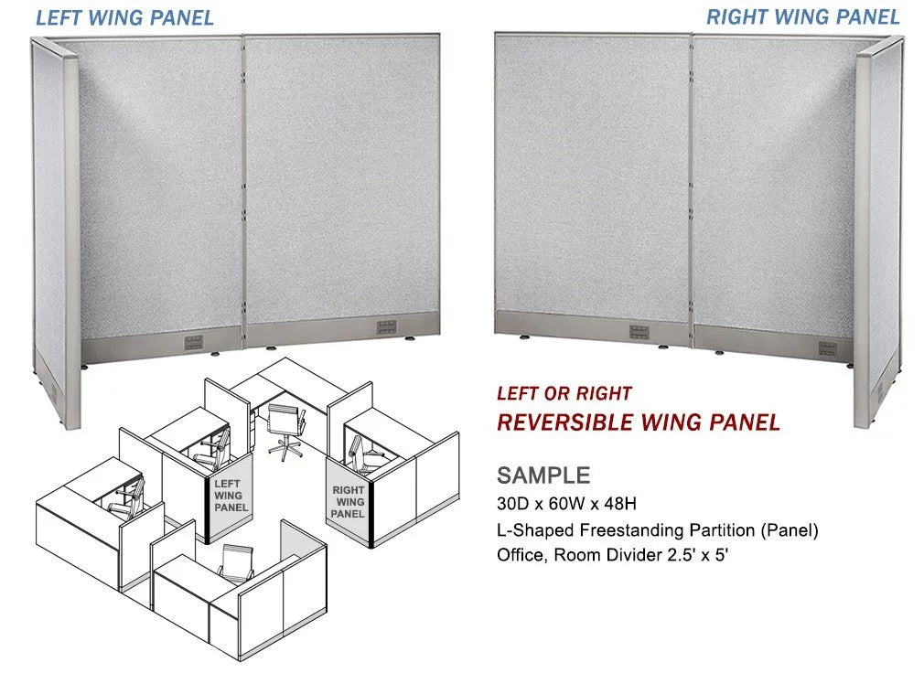 L-Shaped Office Partition I85186