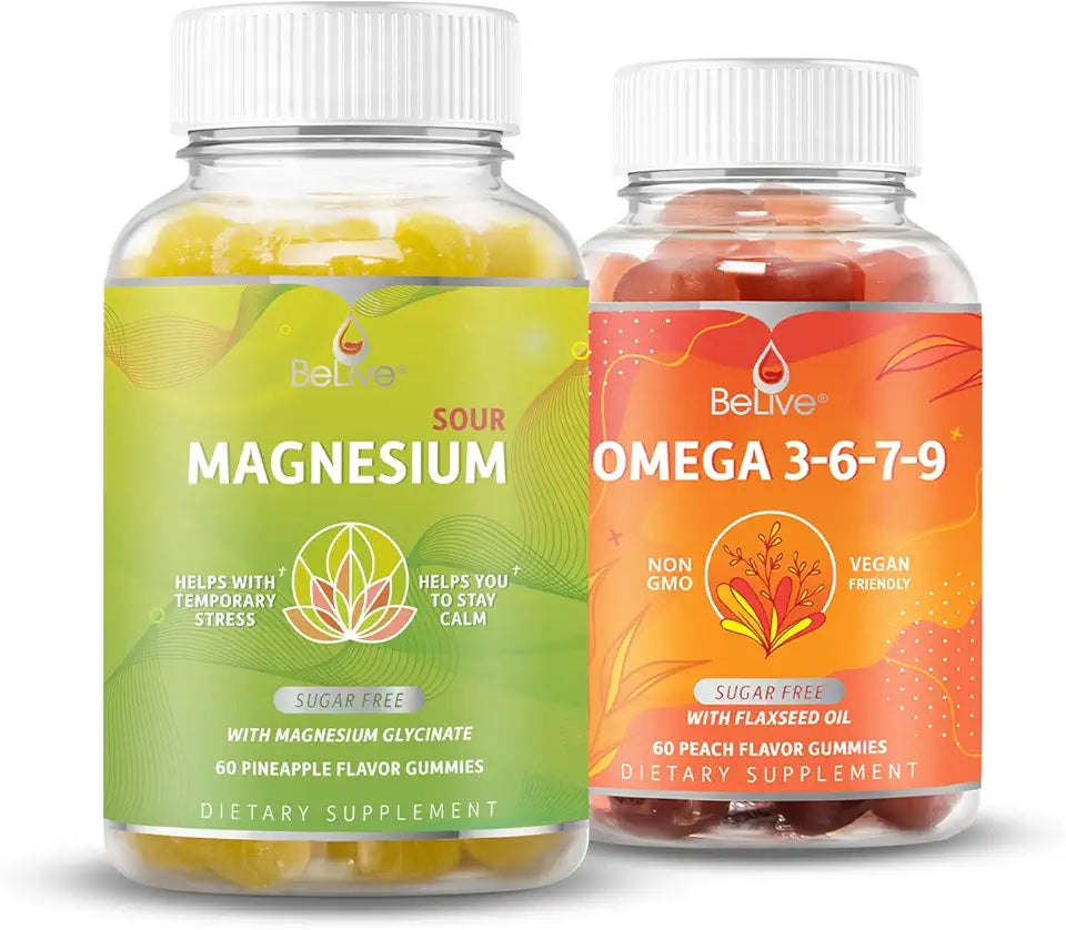 Magnesium Glycinate & Omega 3-6-7-9 Bundle B3044